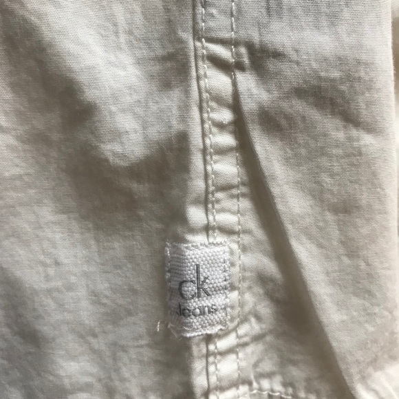 Calvin Klein two pocket long sleeve White Shirt. - Picture 14 of 14